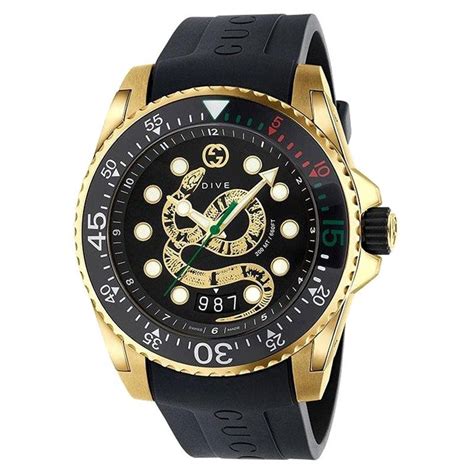 gucci men's swiss dive watch|gucci watch with snake.